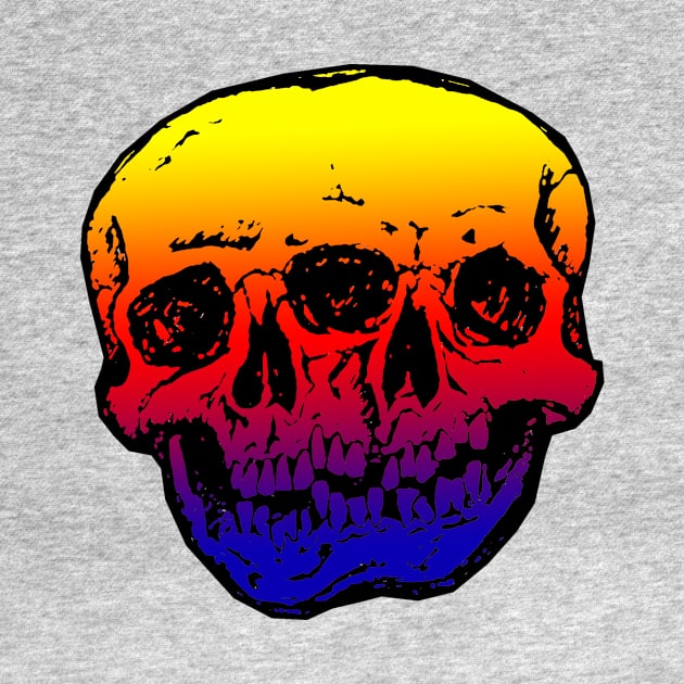 Conjoined Skulls - Rainbow by ArtGuyDesigns